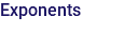 Exponents